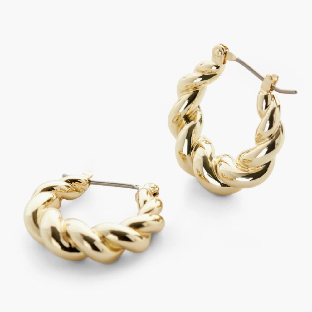 Twisted Hoop Earrings - Paris